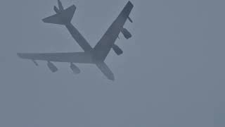 FOOTAGE: Two USAF B-52 during a flyby over Tallinn, Estonia.