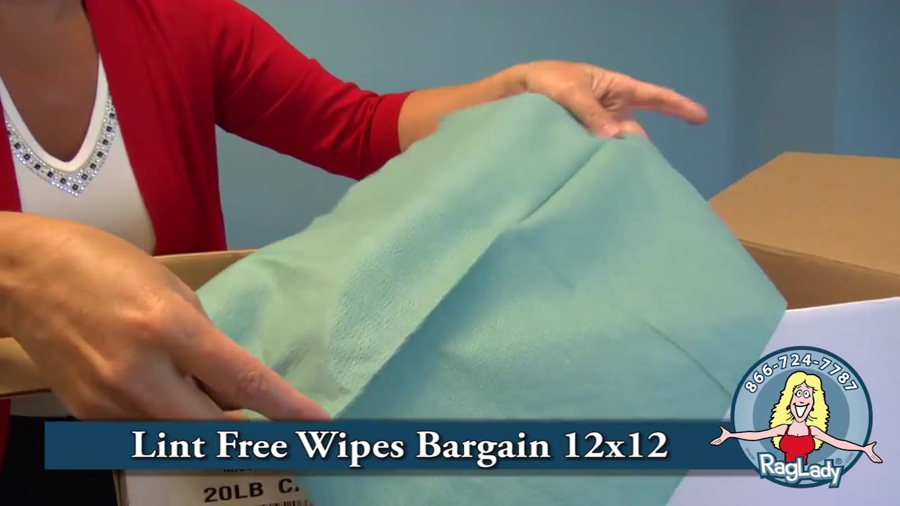 Lint Free Wipes Bargain 12x12 WBLF BC YouTube