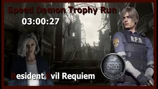 Speed Demon Trophy Run - Resident Evil Requiem (PS5) Casual - Infinite Ammo - RE9