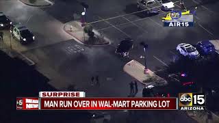 Man hospitalized after struck and trapped under car at Surprise Walmart