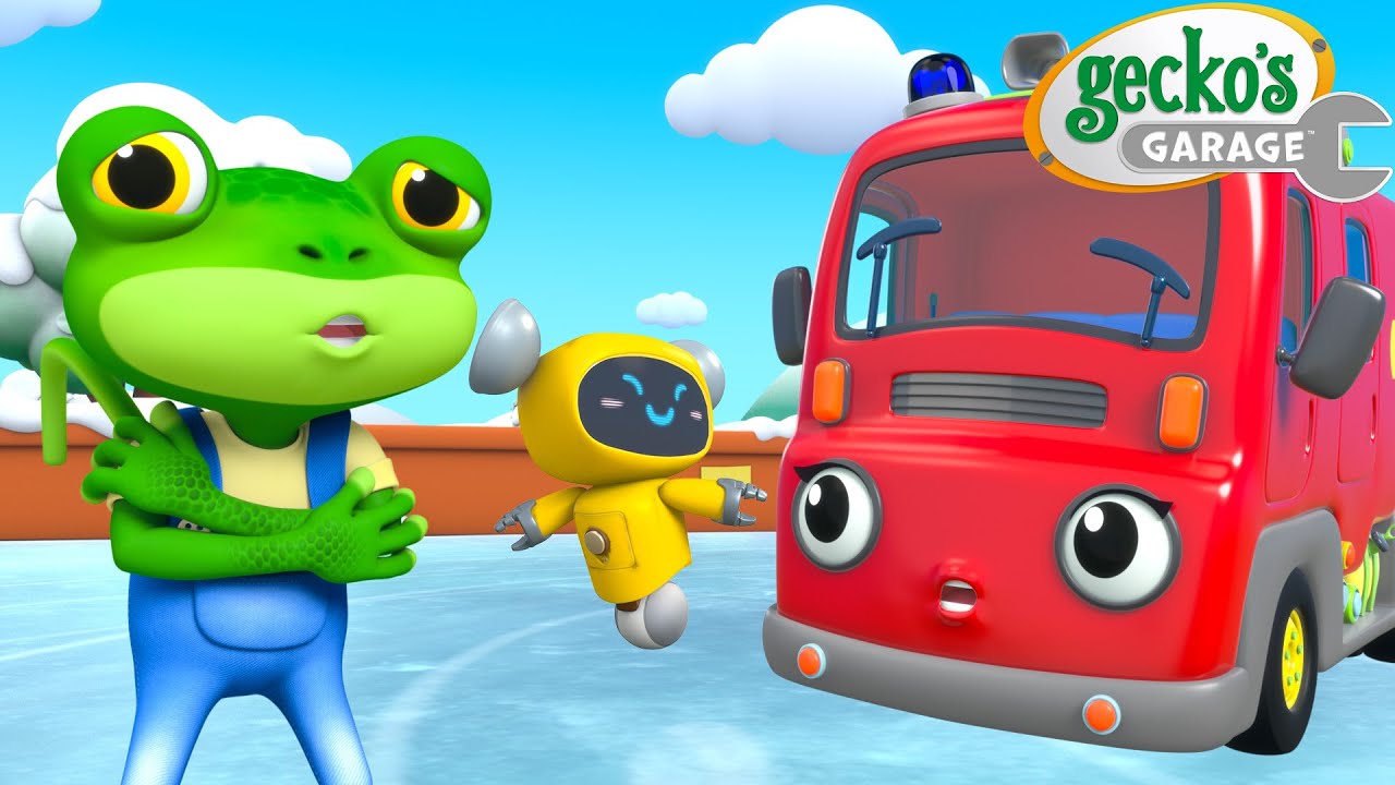 Play: Gecko Builds an Ice Rink: a long, calm Gecko's Garage problem-solving watch