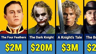 🤑 Heath Ledger Paycheck For Every Movie He Ever Made