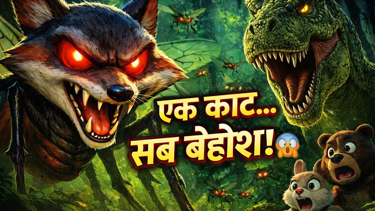 Ek Kaat… Sab Behosh 😱 | Mosquito Fox Horror | Mini Jungle Film
