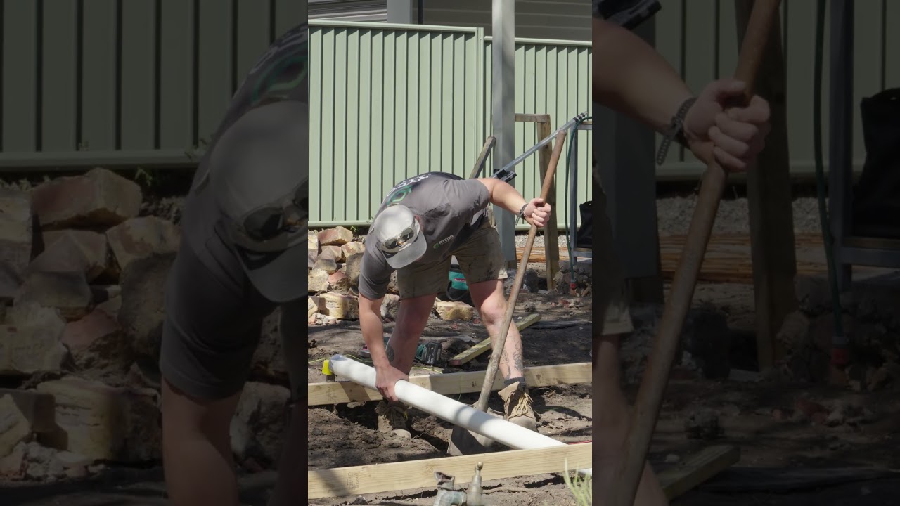 Hayden here with a quick site update 👋 #shorts #rycorlandscapes #design #construction #fypage