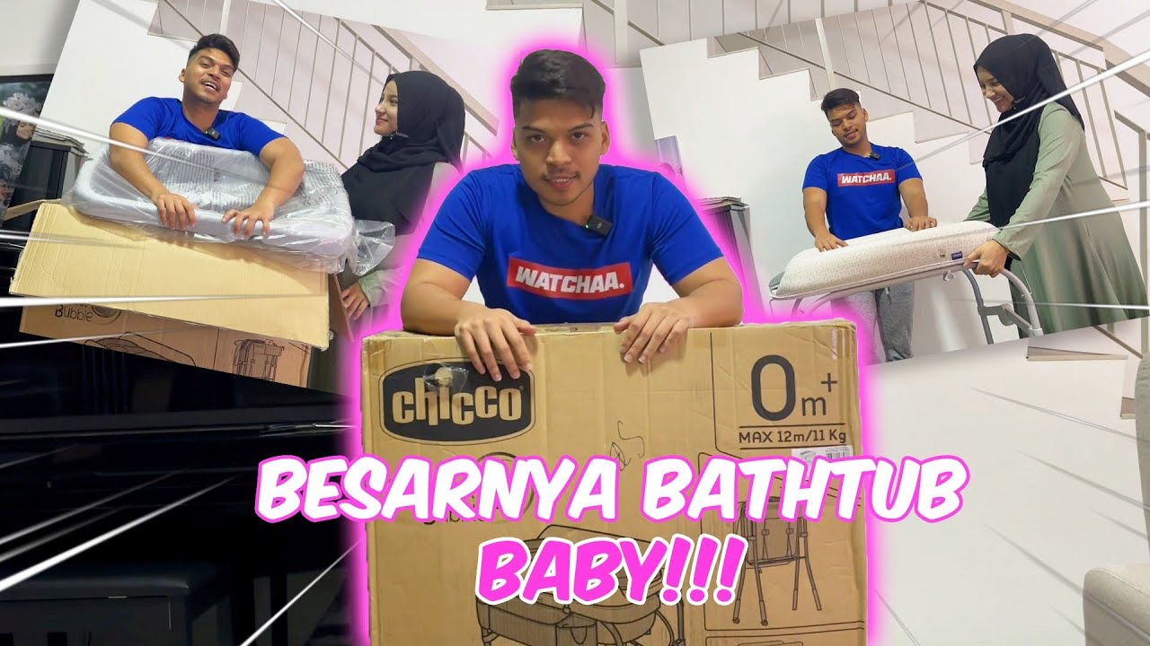 UNBOXING !! KATIL JADI BATHTUB !! SUAMI EXCITED
