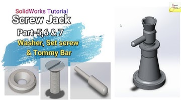 Screw Jack - SolidWorks Tutorial || Part 3