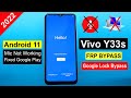 Vivo Y33s FRP Bypass Android 11 || Vivo Y33s Google Account Bypass || Vivo V2109 FRP Unlock 2022 ||