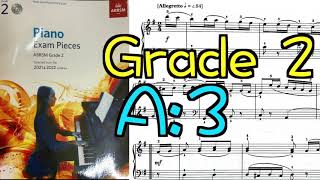 2021&2022 Abrsm Grade 2 Piano A:3 Ecossaise in G No.23