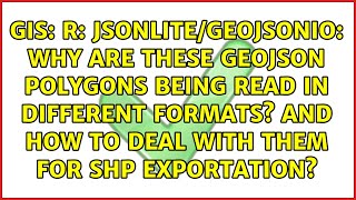 R Jsonlitegeojsonio Why Are These Geojson Polygons Being Read In Different Formats? And How...