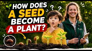 How Does a Seed Become a Plant 🌱 | The Amazing Journey of a Tiny Seed | Kids Science