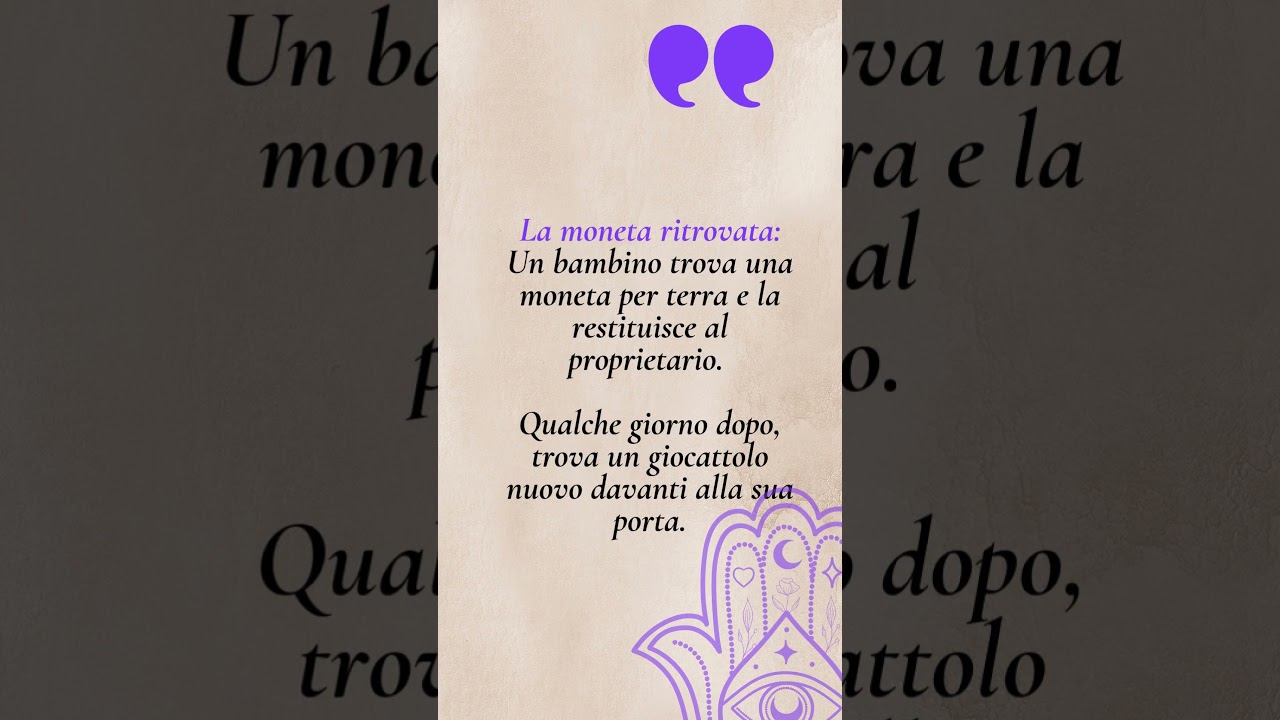 Storie di Karma  -  la moneta ritrovata