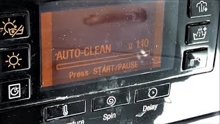 HOW TO USE THE AUTO CLEAN ON THE HOTPOINT WASHING MACHINE