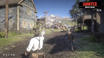 Uncle Stays After Random Encounter To Cheerlead Arthur in A Shootout | Red Dead Redemption 2 (RDR2)