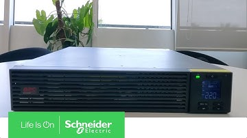 How to Initiate Self Test in UPS SRV5KL-IN Through the Display | Schneider Electric Support