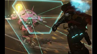 What can Dvas' Defense Matrix Block against DPS (Overwatch tutorial)