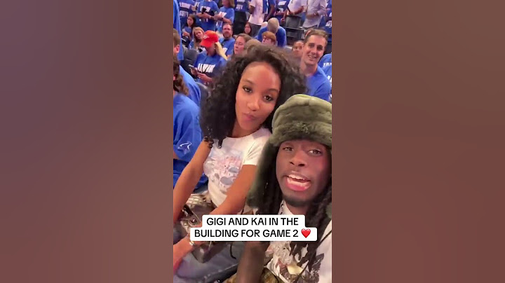 Kai Cenat and Gigi pulled up to Game 2 🔥