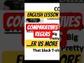Reglas de los comparatives