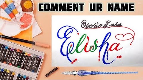 Elisha Orosio Lara Name Signature Calligraphy Status | How to Draw, Cursive Calligraphy