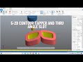 #Mastercam 2D Contour Tapper And Thru Angle Slot# Mastercam 2D Contour On 3D Slot #3D Tapper Slot
