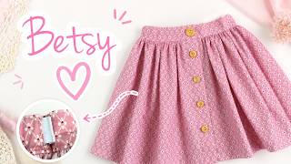 How to sew an adjustable Waistband | Betsy Skirt
