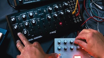 Moog DFAM with Hologram Electronics Microcosm