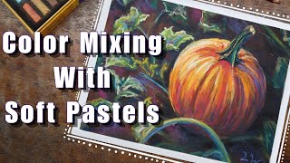 How to Maximize Budget Friendly Soft Pastels || How to Draw a pumpkin with soft pastels  screenshot 3