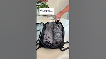 Travel backpack with vacuum compression 🎒 #travelbackpack