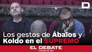 Los gestos de Ábalos, Koldo y Aldama en el Tribunal Supremo durante la vista preliminar del juicio