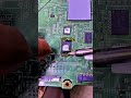 Procedure for desoldering a two-sided leaded NAND flash Ic #soldering #ic #nandflash #components