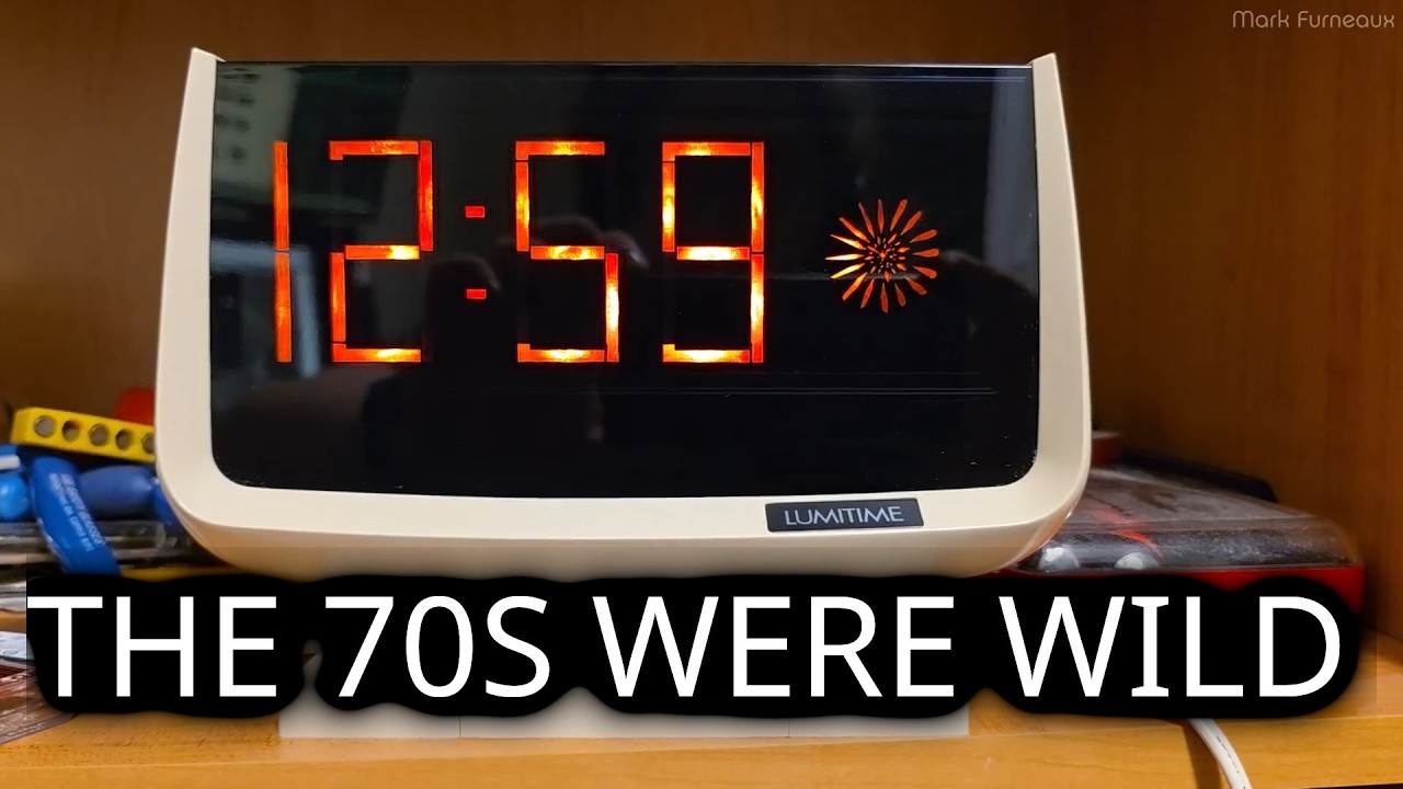Tamura Lumitime Clock Turns 1970s Mains Power Into Glowing Seven
