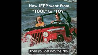 How JEEP went from *work* vehicle to *play* vehicle