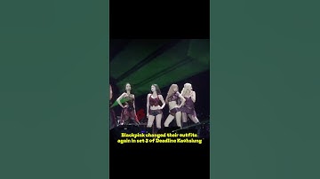 #blackpink changed their outfits again in set 3 of Deadline Kaohsiung #jennie #rosé #lisa #jisoo