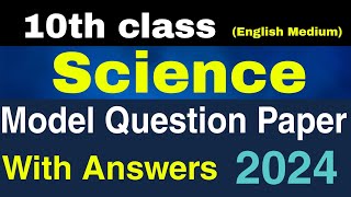 Sslc Science Model Question Paper With Answers 2024 English Medium | 10th Science MQP Answers 2024 screenshot 5