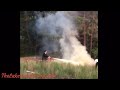 Residents use fire extinguishers to put out brush fire