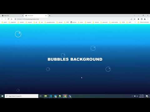 bubbles background animation