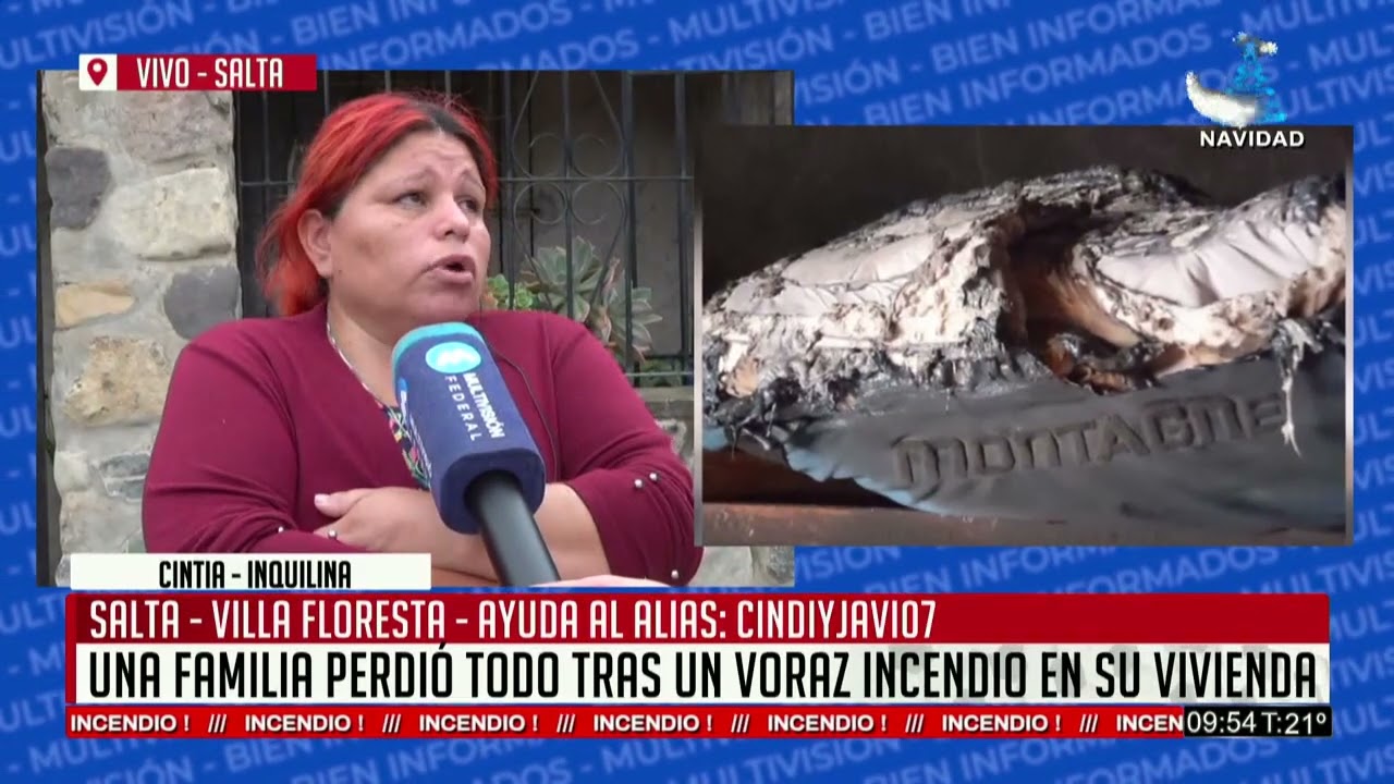 SALTA: UNA FAMILIA PERDIÓ TODO TRAS UN VORAZ INCENDIO EN SU VIVIENDA