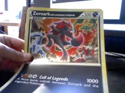 Zoroark Giant Legendary Pokemon Card - YouTube