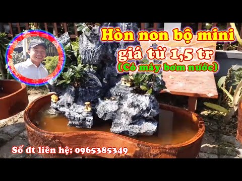 Video Hòn non bộ mini đẹp | Hòn mini nhỏ - 1.5 triệu - Hòn... - youtube