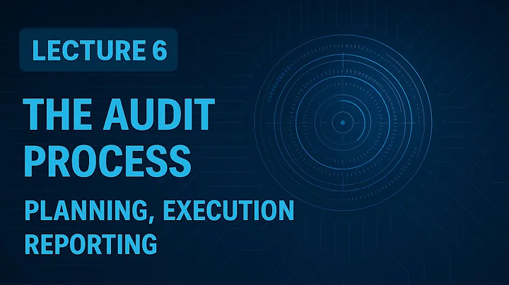 Lecture 6 | The Audit Process   Planning, Execution, Reporting | CQA Masterclass