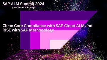 Ensure your clean core compliance with the SAP Cloud ALM and RISE with SAP methodology dashboard