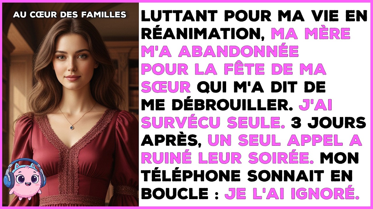 « Léa est en sécurité. Elle est avec votre famille. » Ces mots de l’infirmière m’ont glacée. Je m’appelle Valérie, j’ai trente-six ans, et je venais de passer neuf jours sous respirateur après une...