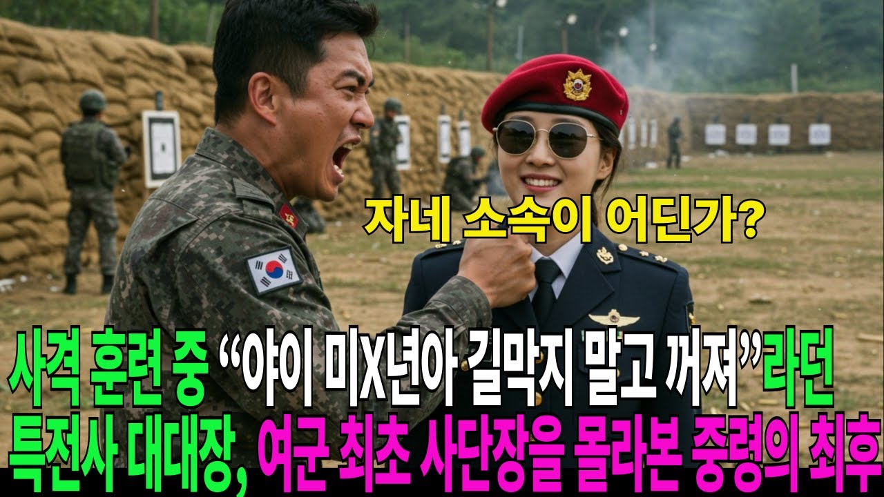 사격 훈련 중 “야이 미X년아 길막지 말고 꺼져”라던 특전사 대대장, 여군 최초 사단장을 몰라본 중령의 최후