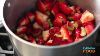 Strawberry-Rhubarb Sundaes | Everyday Food with Sarah Carey