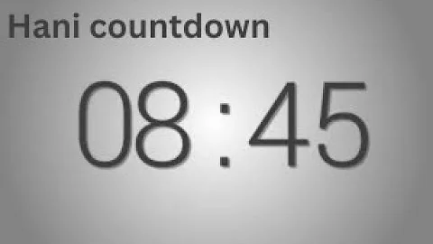 8 Minutes 45 seconds countdown Timer   Beep at the end   Simple Timer nine min forty five sec