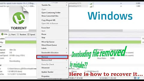 How to Recover Accidentally Deleted UNFINISHED/PARTIALLY Downloaded uTorrent File [on Windows only] - DayDayNews