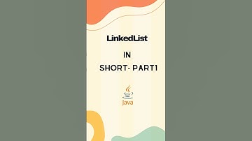 LinkedList in Short Part1 | Java Collections| #youtubeshorts #shortsvideo #automation #viralshorts