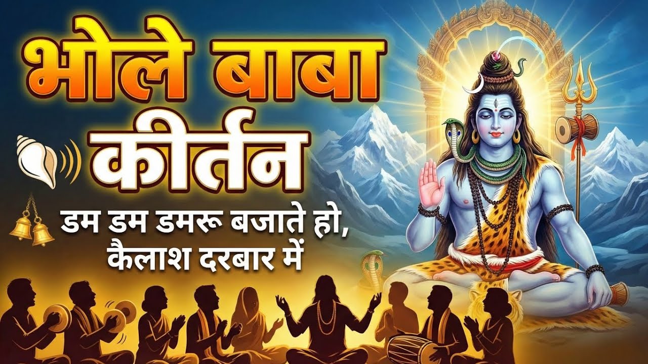 डम डम डमरू बजाते हो भोले बाबा | Shiv Bhajan Kirtan | Kailash Darbar Bhakti Song 🕉️ 