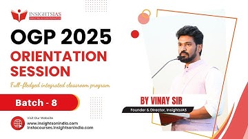 [ ORIENTATION SESSION ] OGP 2025 Batch 8 : Full-fledged Integrated Foundation Program | Vinay Sir