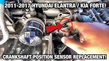 REPLACE CRANKSHAFT POSITION SENSOR 2011-2017 HYUNDAI ELANTRA / KIA FORTE - CKPS LOCATION FAST & EASY