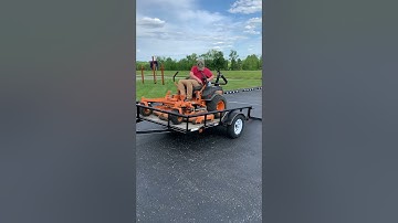 How to unload a zero turn from a trailer